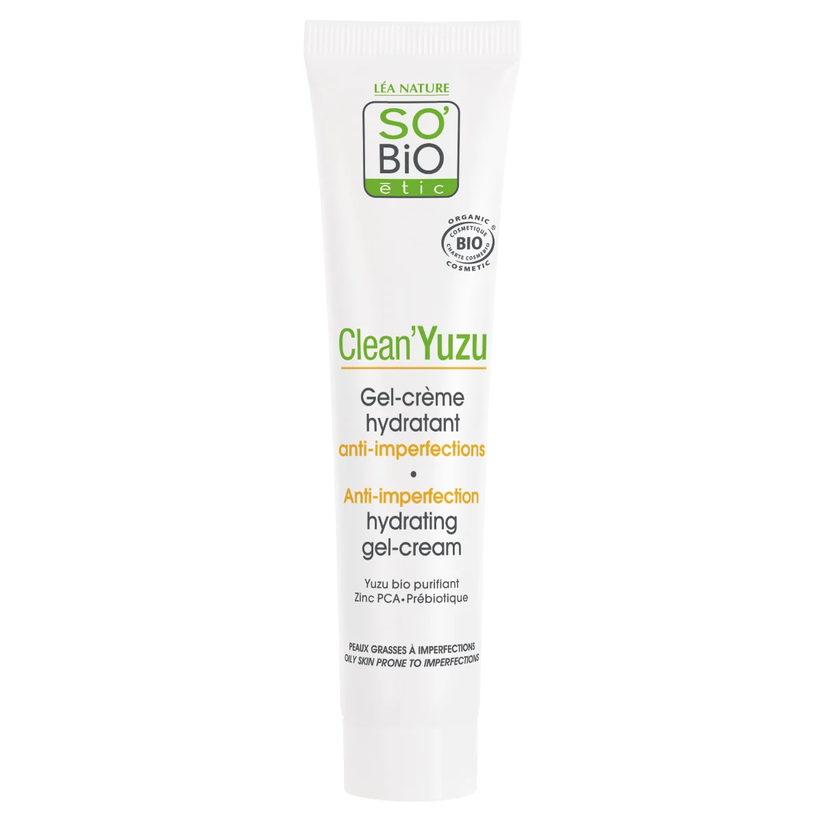 SO’BiO étic Clean Yuzu Hydratační pleťový gel krém BIO 40 ml