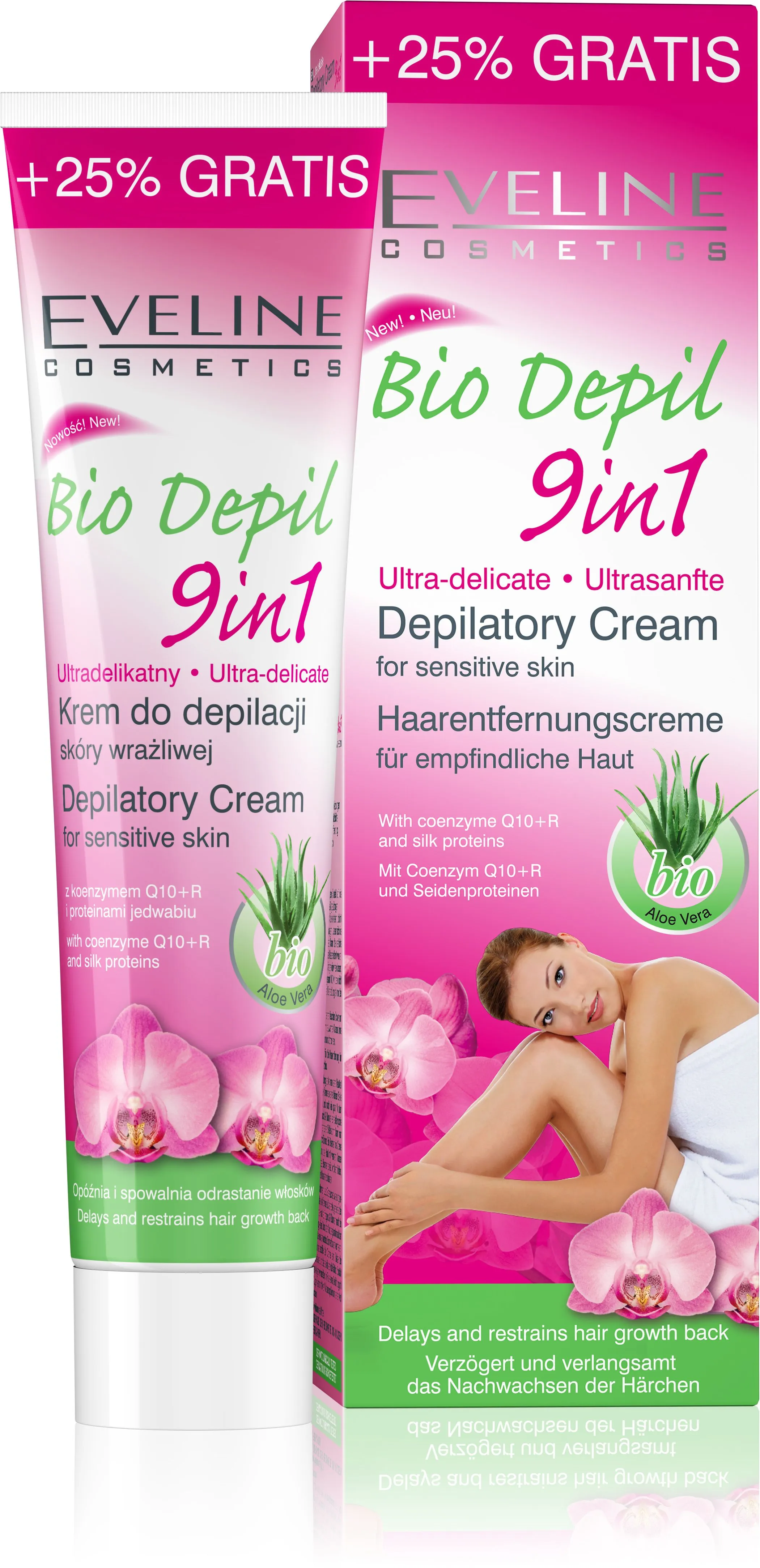 EVELINE BioDepil depilační krém 9v1 s Aloe 125ml