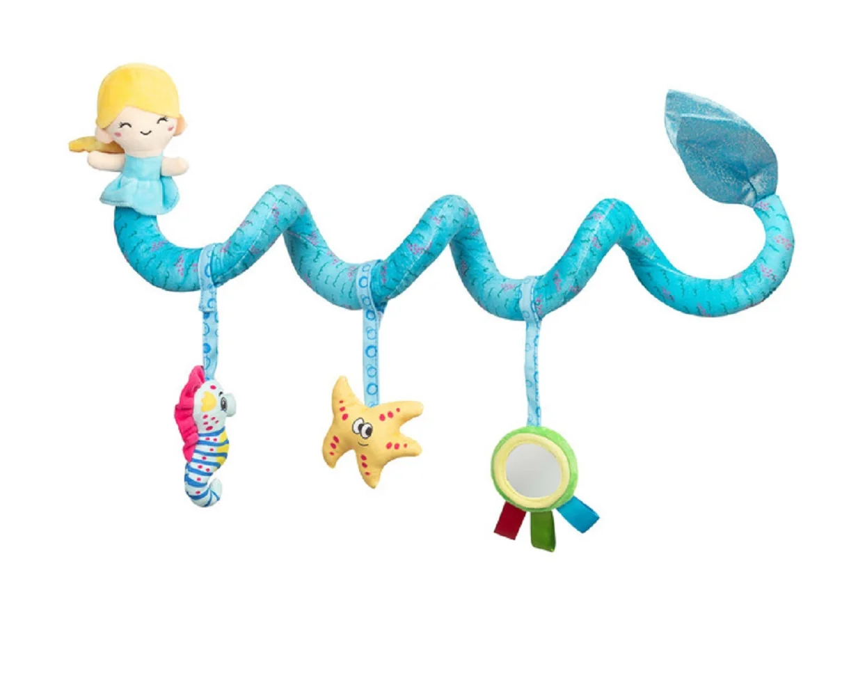 SENSILLO Edukační, kontrastní spirála Colorful - Mořská víla 
