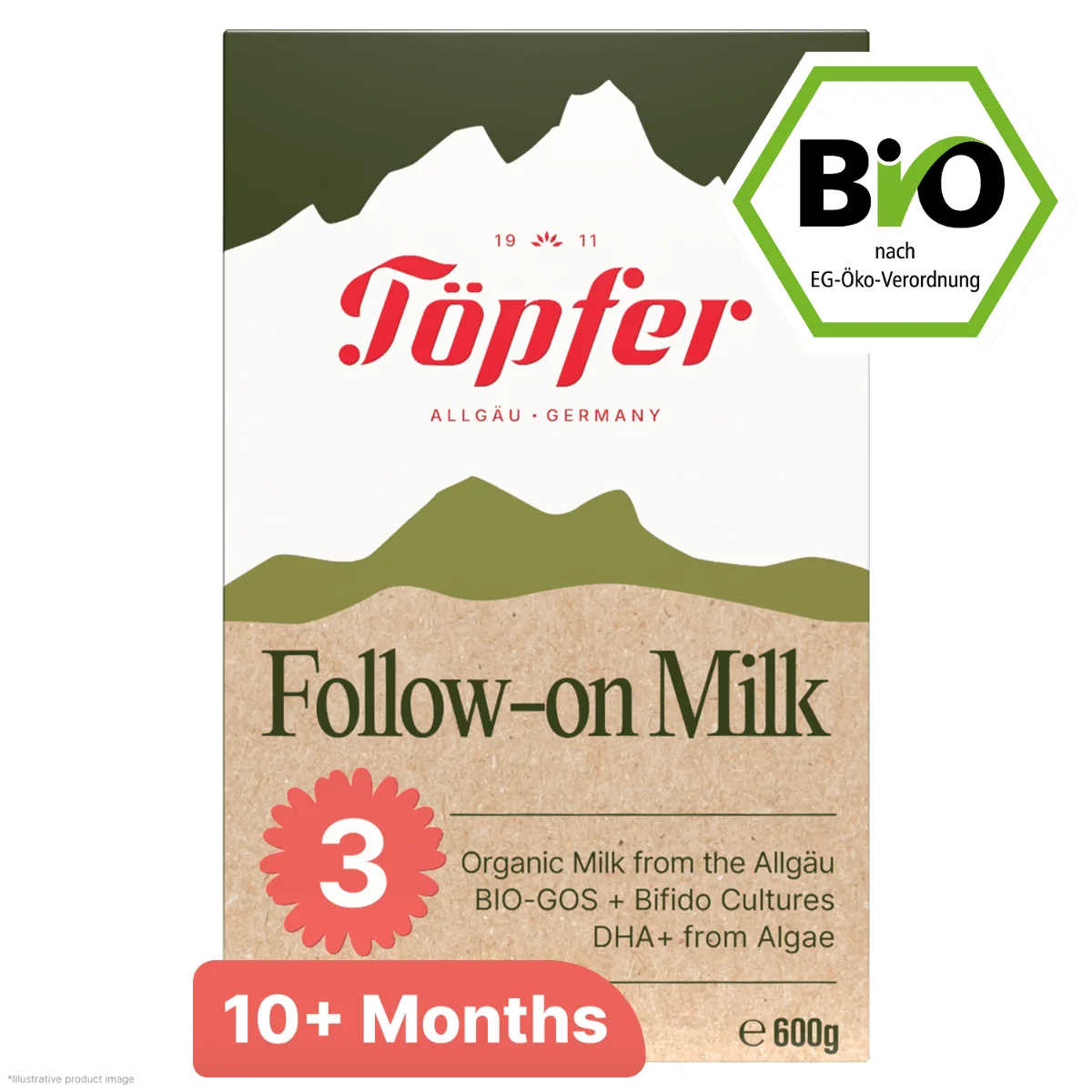 Töpfer 3 BIO batolecí kojenecká výživa 600 g