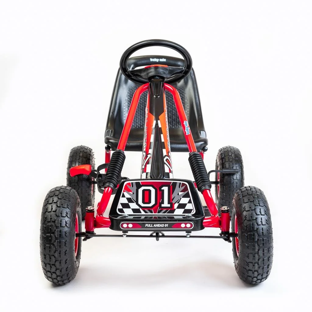 Baby Mix Dětská šlapací motokára Go-kart  Razor červená 