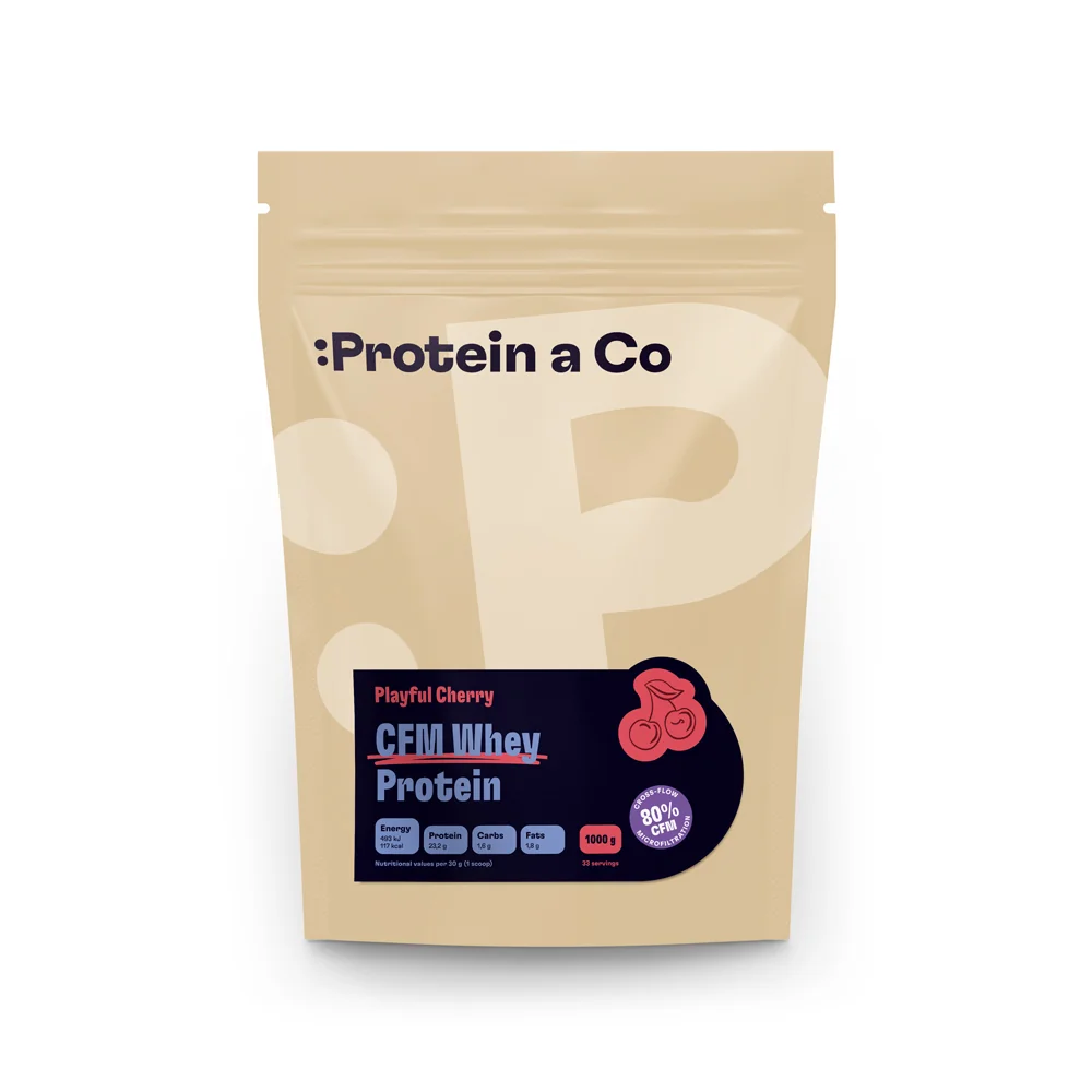 Protein a Co CFM WHEY PROTEIN 80 1 kg, Playful cherry