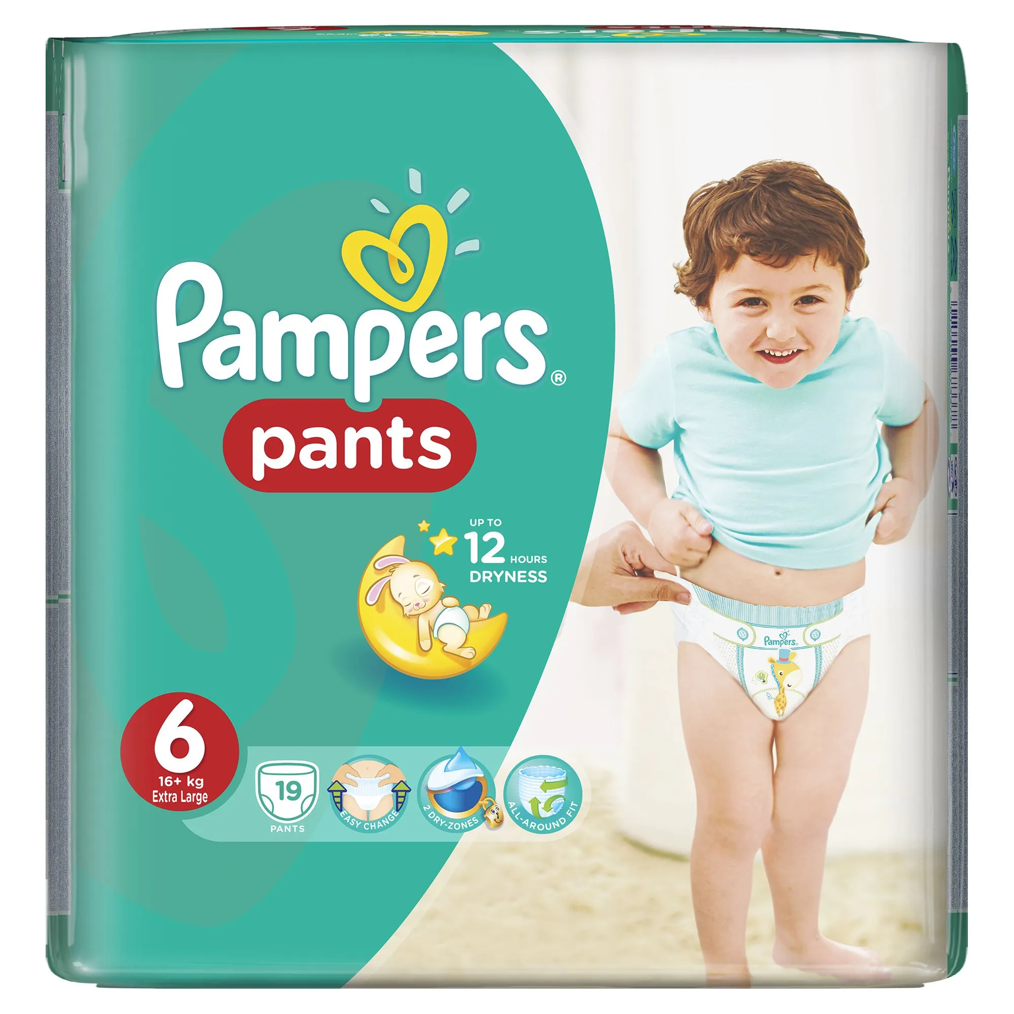 Pampers Pants vel. 6 Extra Large plenkové kalhotky 19 ks