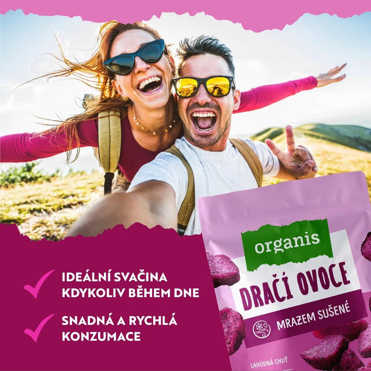 Organis Dračí ovoce mrazem sušené 30 g