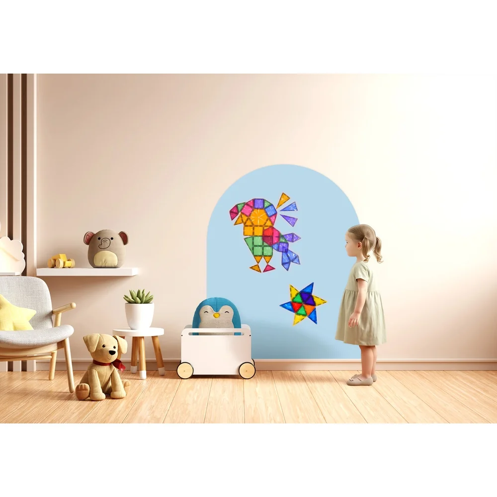 Cleverclixx Magnetická nástěnná fólie Clever Blue, 95 × 75 cm