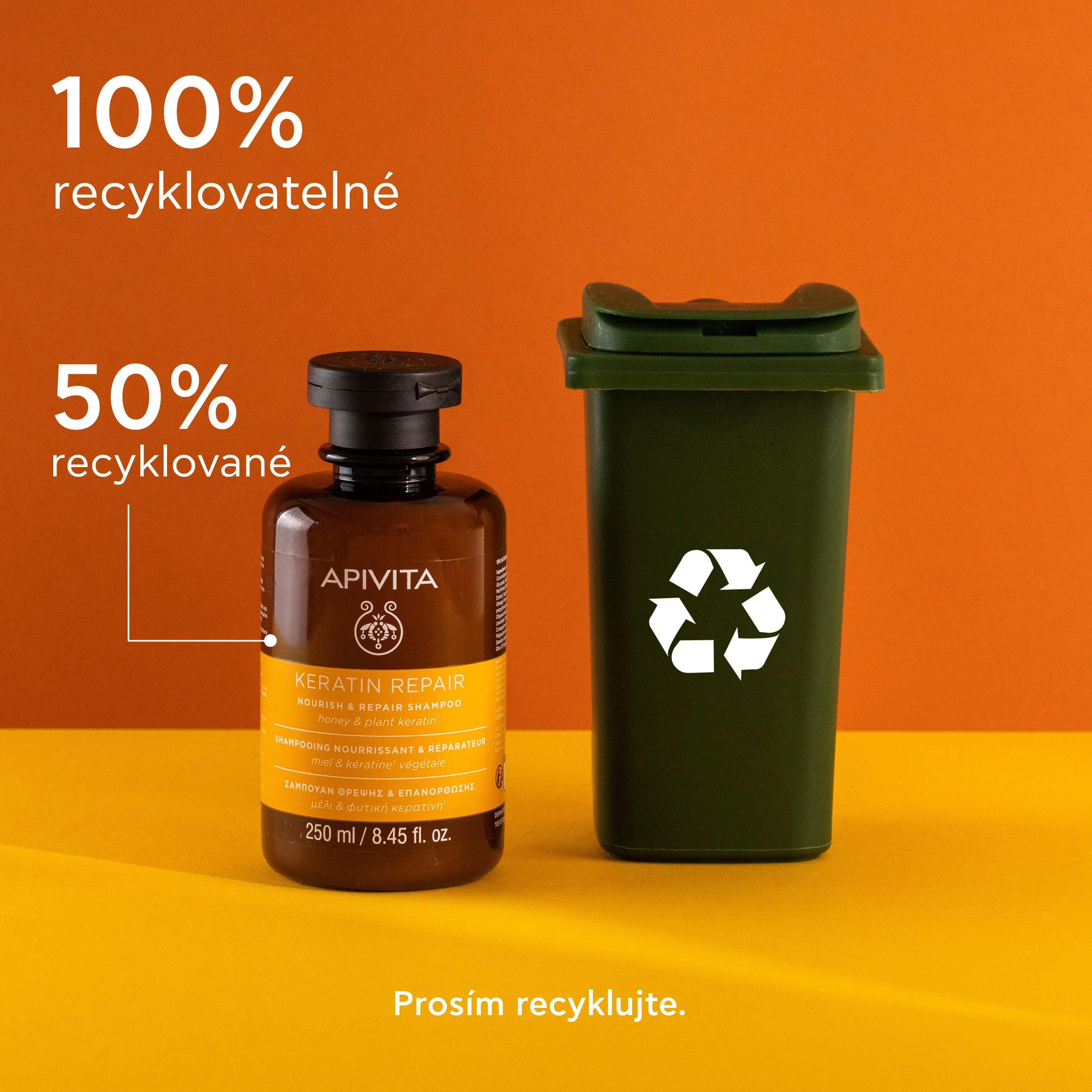 APIVITA Keratin Repair regenerační šampon 250 ml