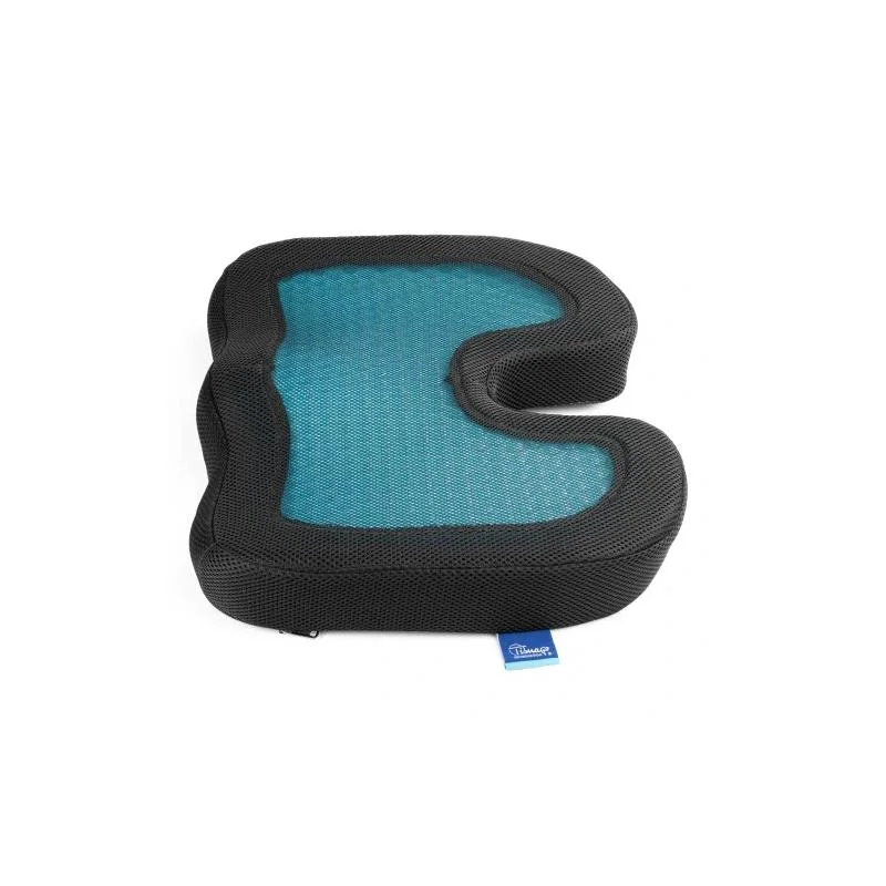 TIMAGO Ortopedický sedák z paměťové pěny COOLING s chladícím gelem 47 x 37 x 8 cm