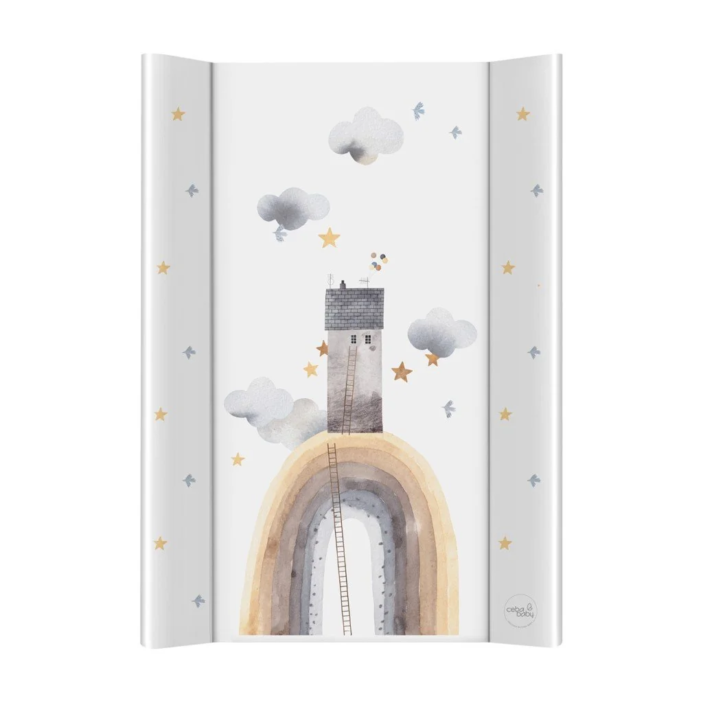 Ceba BABY Podložka přebalovací 2-hranná měkká (50x70) Basic Rainbow Home