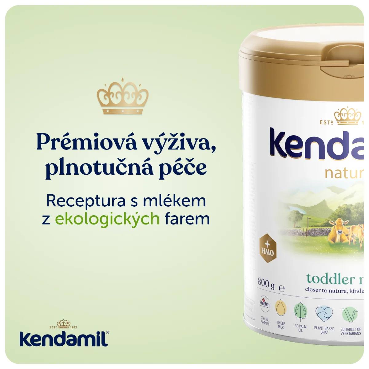 Kendamil 3 Nature Kojenecké pokračovací mléko HMO+ 800 g