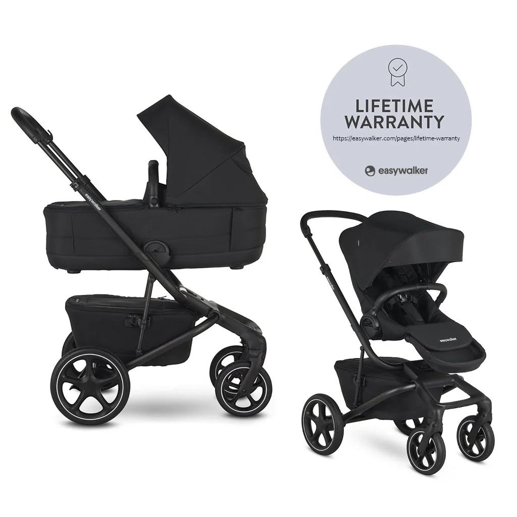 Easywalker Kočárek kombinovaný Jimmey 2v1 Pepper Black LITE RWS