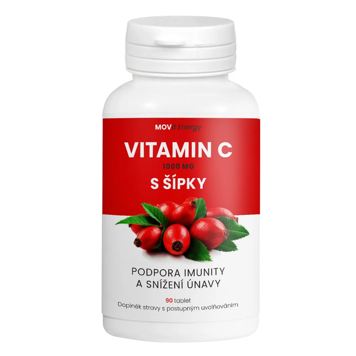 MOVit Energy Vitamin C 1000 mg s šípky 90 tablet