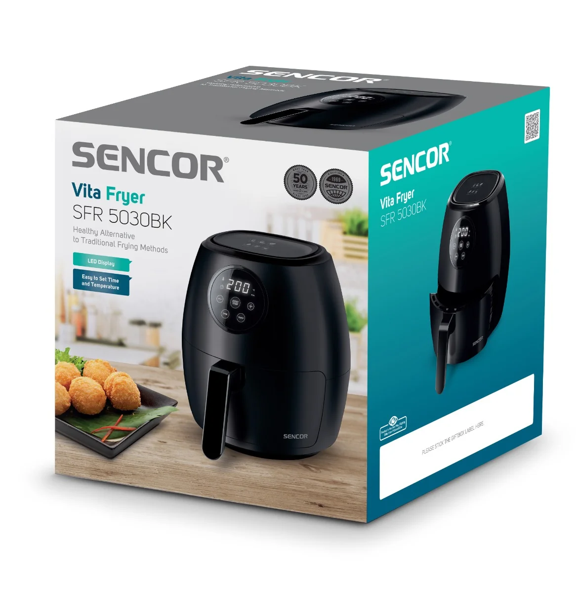 SENCOR SFR 5030BK horkovzdušná fritéza