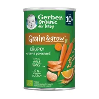 Gerber Organic for Baby Křupky s mrkví a pomerančem BIO 10m+