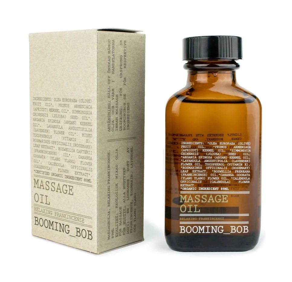 Booming Bob BIO Masážní olej Relaxing Frankincense 89 ml