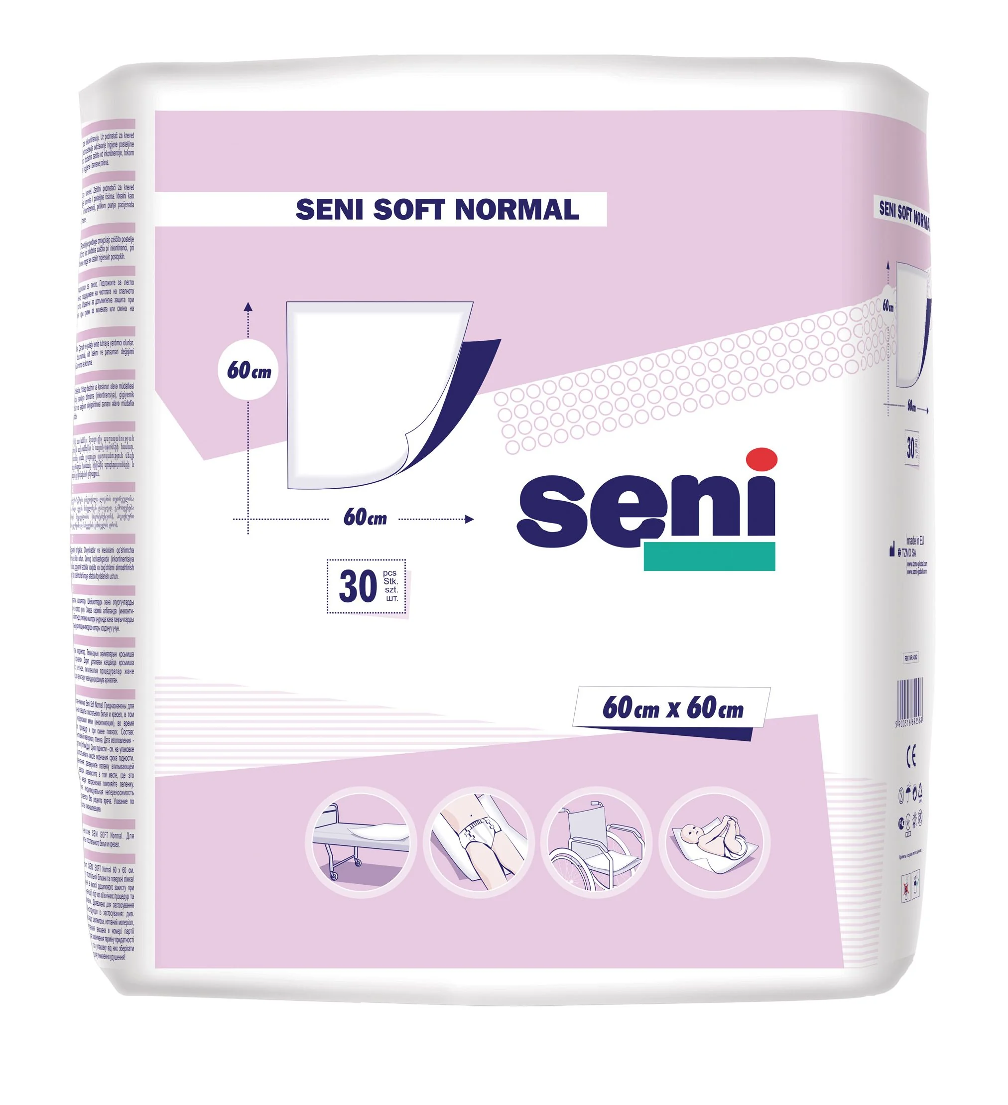 Seni Soft Normal 60x60 cm  absorpční podložky 30 ks