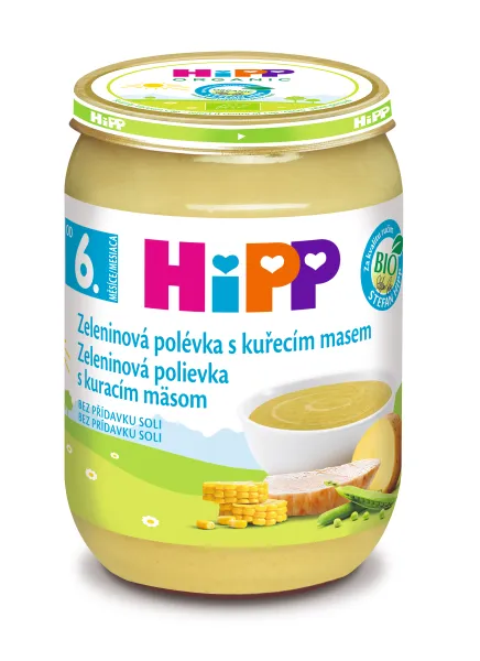 Hipp BABY MENU BIO Zeleninová polévka s kuřecím masem