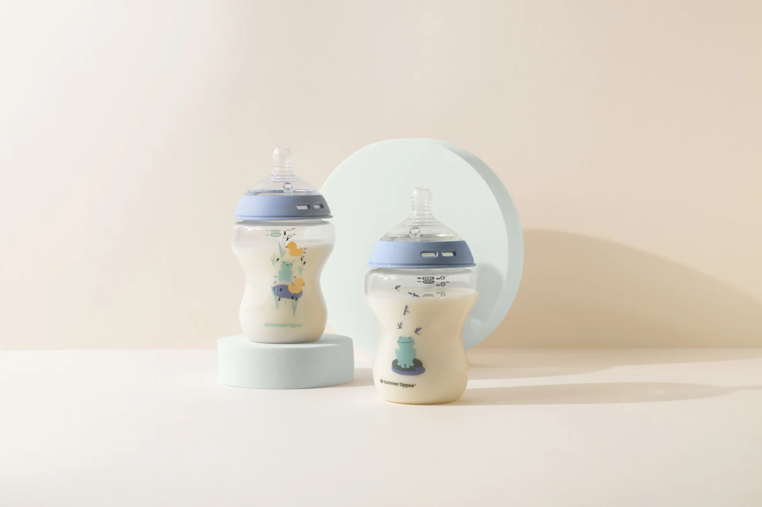 Tommee Tippee Natural Start Samosterilizační kojenecká lahev s Anti-Colic savičkou Pomalý průtok 0m+ 260 ml 2 ks žabička