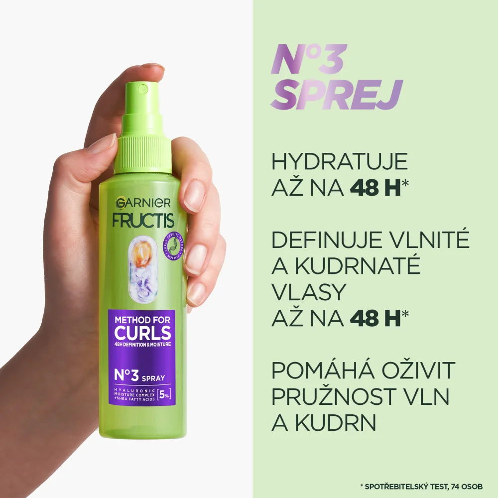Garnier Fructis Curls Method sprej pro suché vlnité a kudrnaté vlasy 150 ml