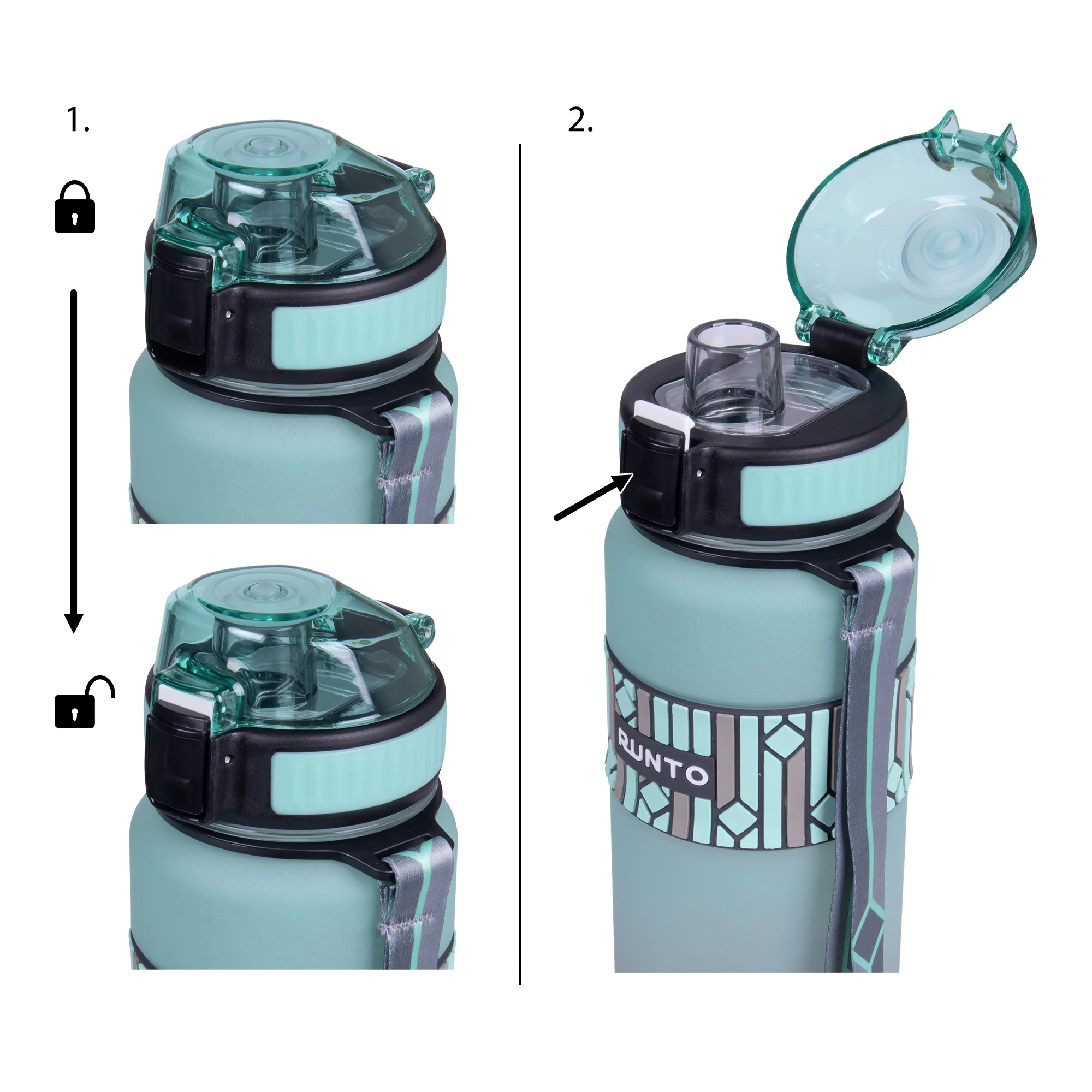RUNTO Láhev BULLET 1000ml Mint