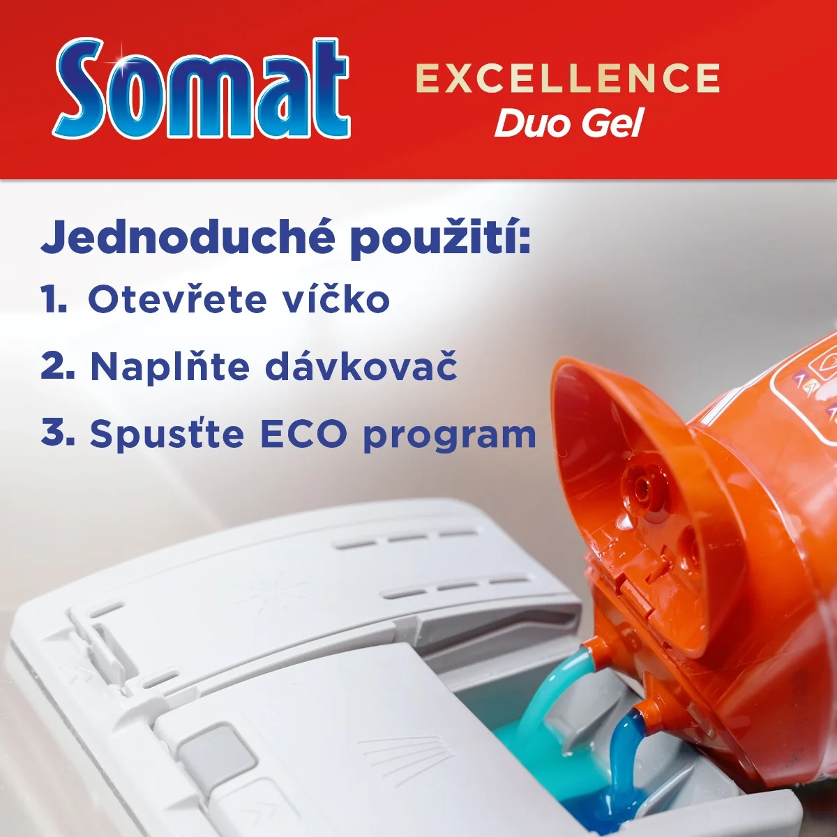 Somat Gel do myčky Excellence Anti Grease 2x630 ml 70 dávek