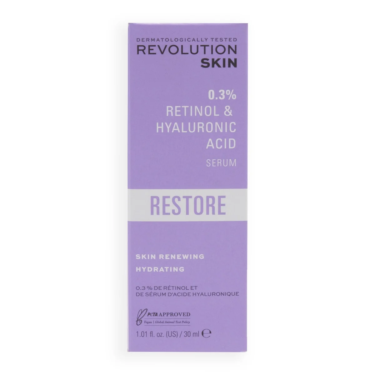 Revolution Skincare 0.3% Retinol with Vitamins & Hyaluronic Acid sérum 30 ml