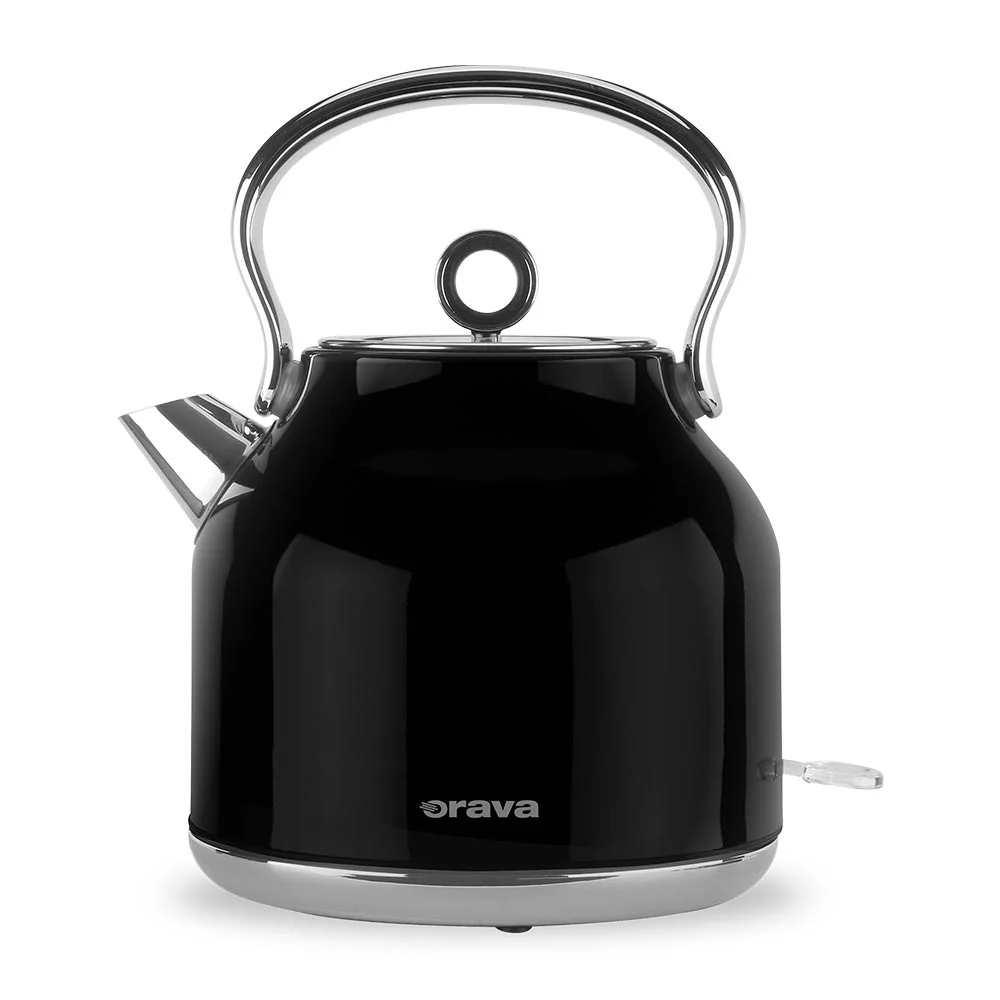 Orava Vintage černá rychlovarná konvice, 1,7 l 