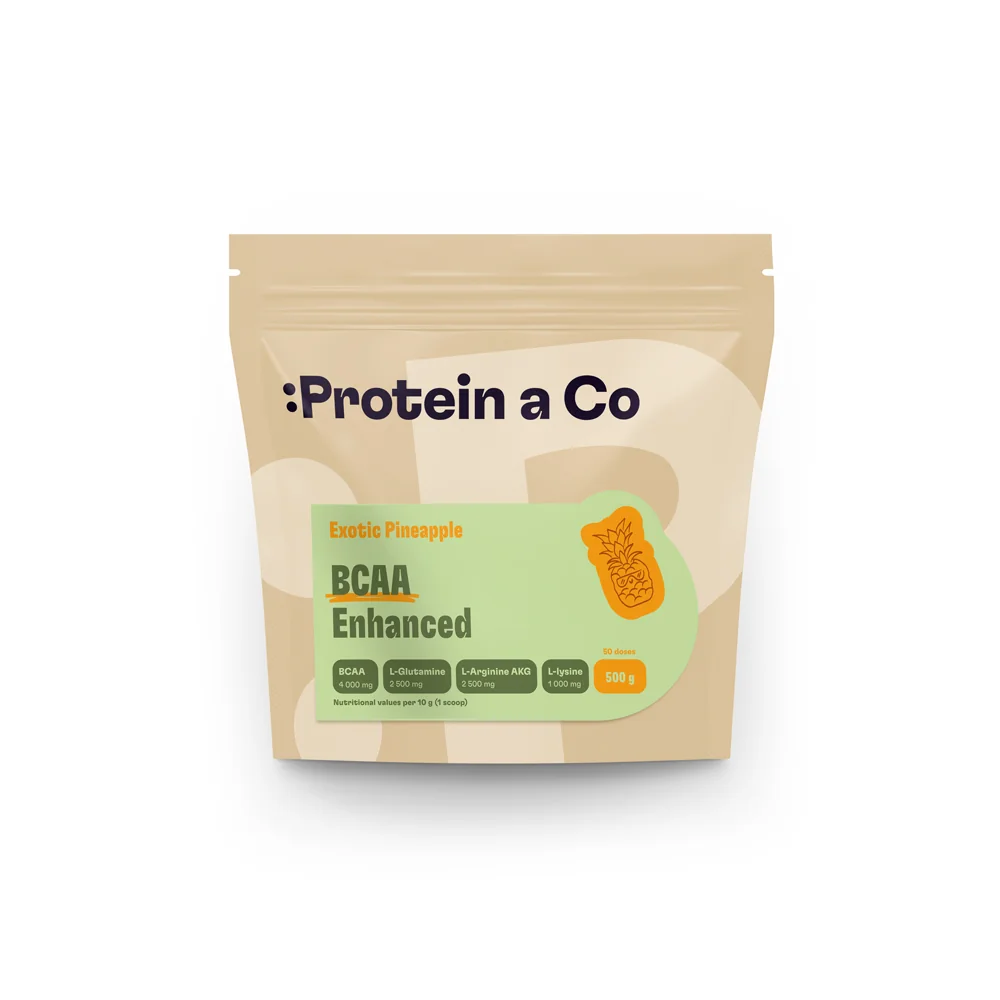Protein a Co BCAA ENHANCED – komplex aminokyselin 500 g, Exotic pineapple