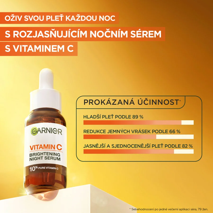 Garnier Skin Naturals Rozjasňující noční sérum s vitaminem C 30 ml