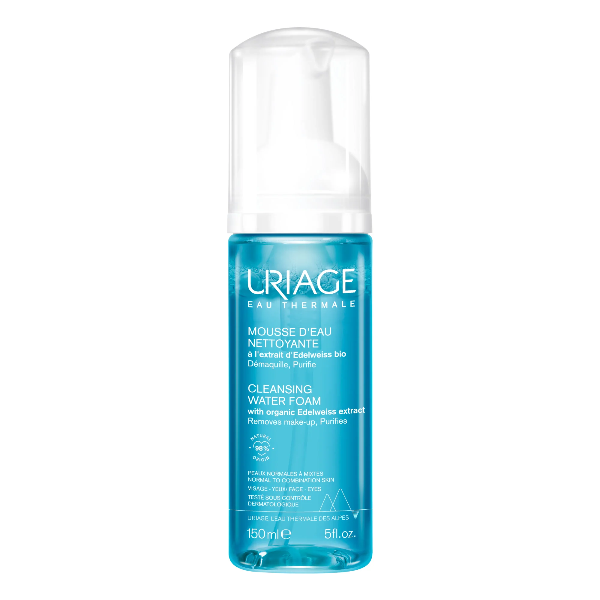 Uriage Micelární odličovací pěna na oči a obličej 150 ml