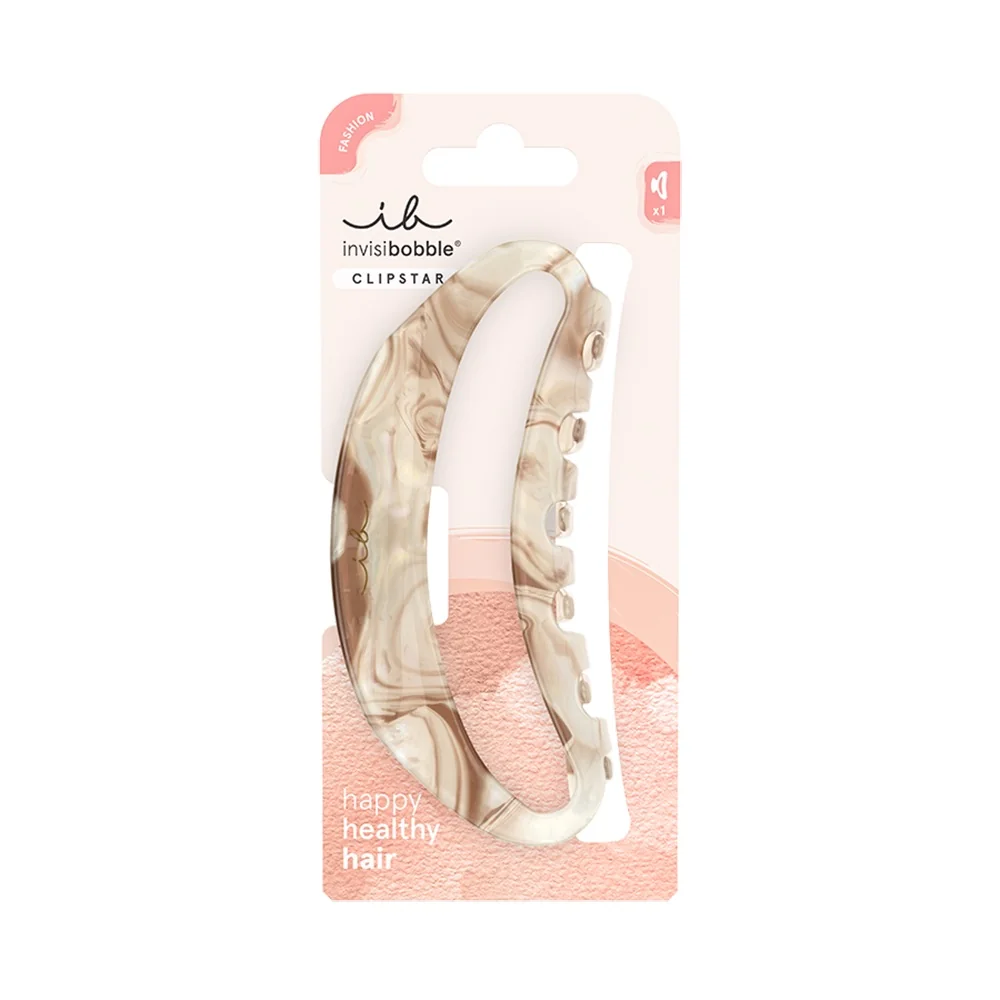 Invisibobble Clipstar XL Amber Glow skřipec na vlasy 1 ks béžová