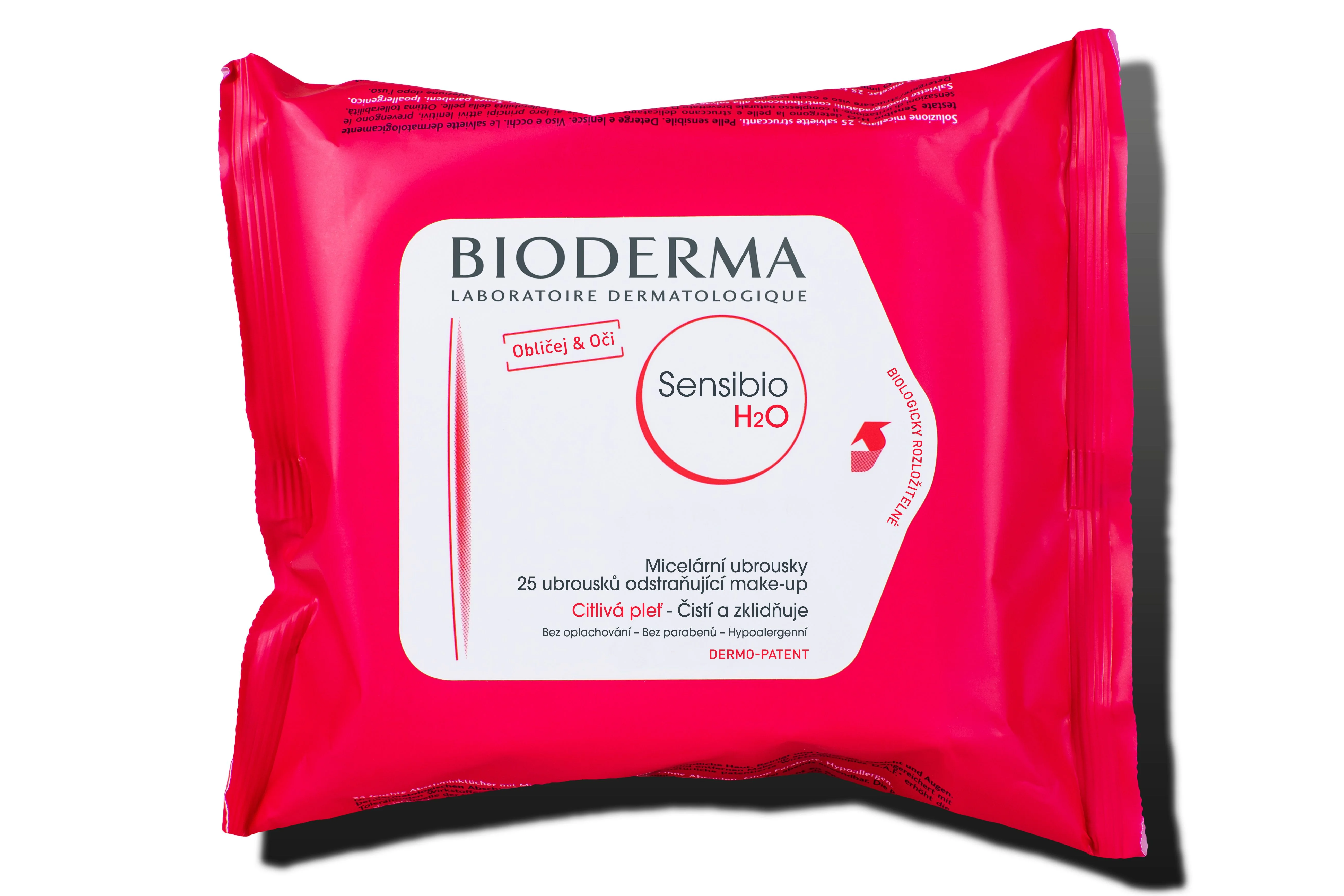 BIODERMA Sensibio H2O micelární ubrousky 25 ks