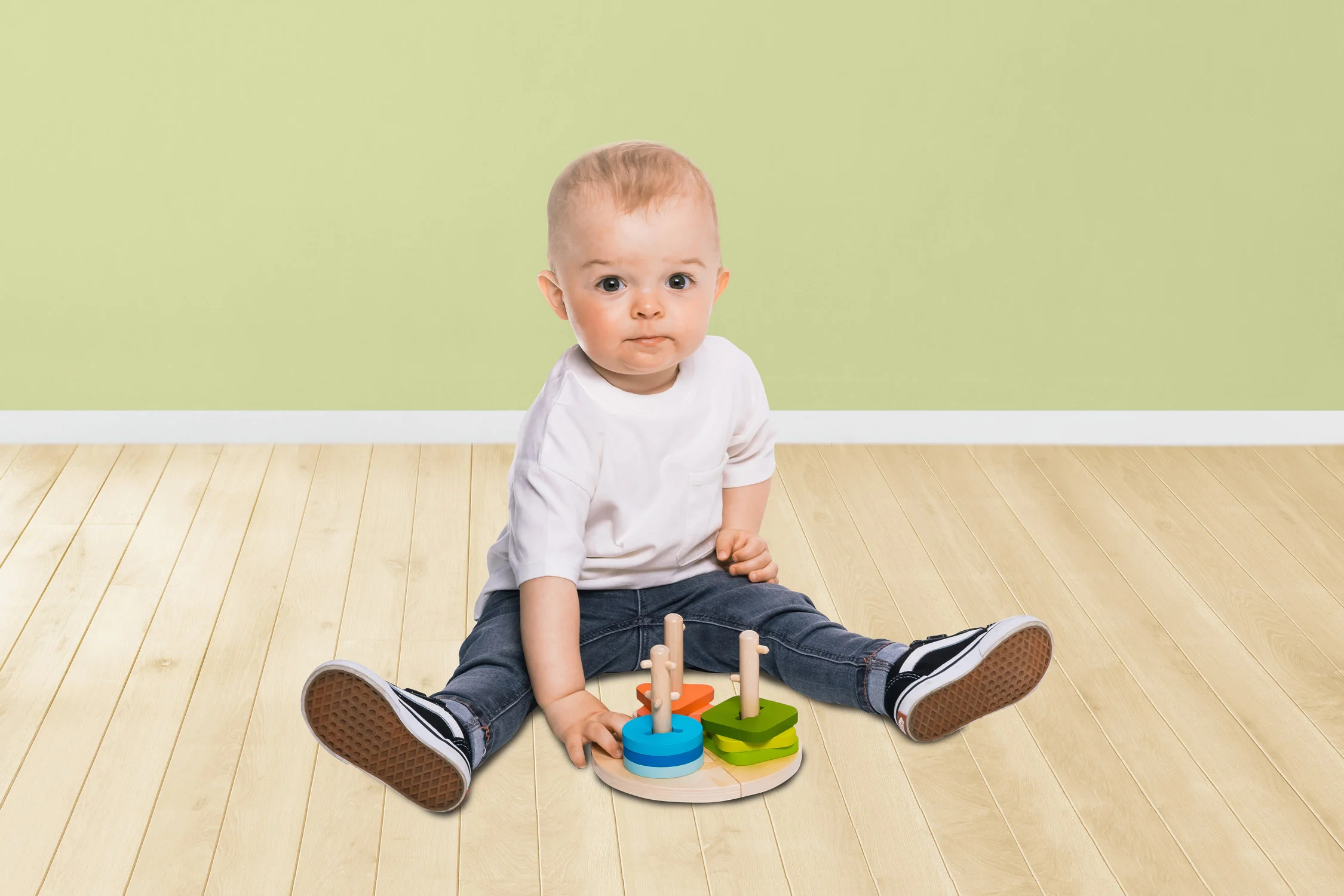 Zopa Dřevěné Montessori puzzle, Wood