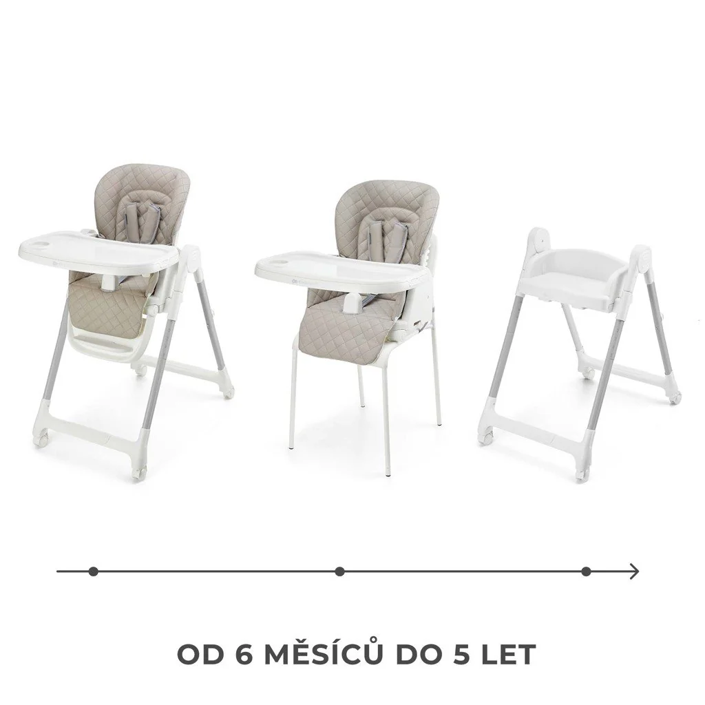 Kinderkraft Židlička jídelní 3v1 Tulo Beige