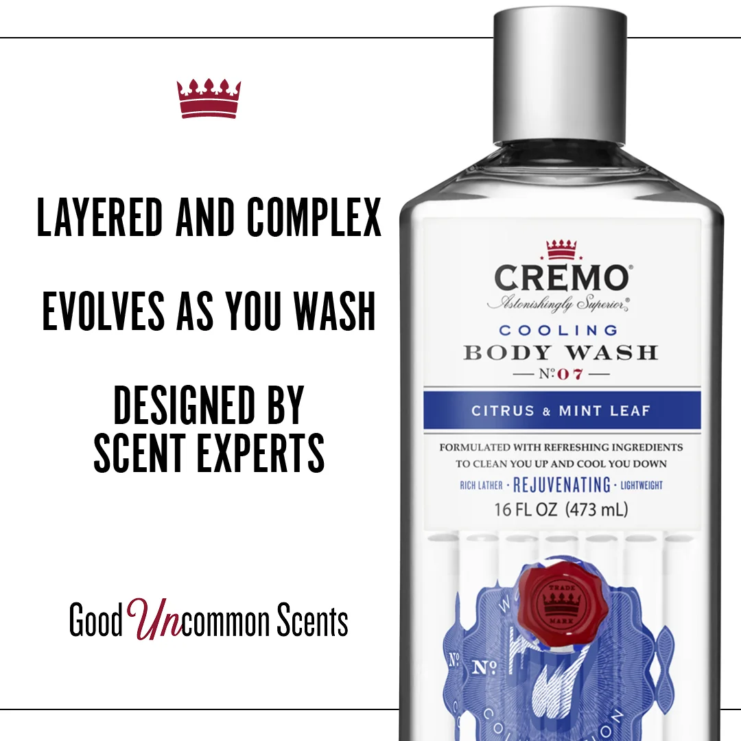 Cremo Citrus & Mint Leaf sprchový gel pro muže 473 ml