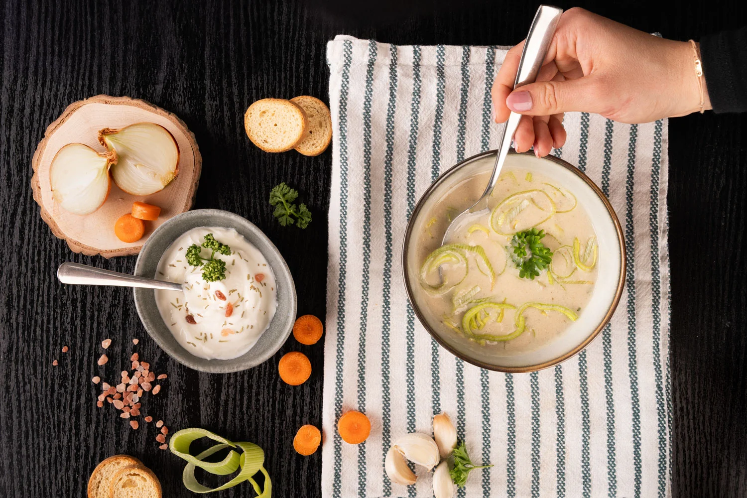 KetoDiet Proteinová polévka - česneková krémová (7 porcí)