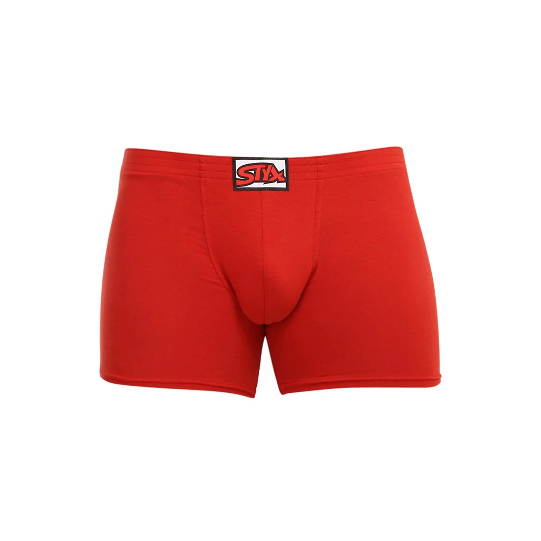 Styx Pánské boxerky long klasická guma červené (F1064) XXL