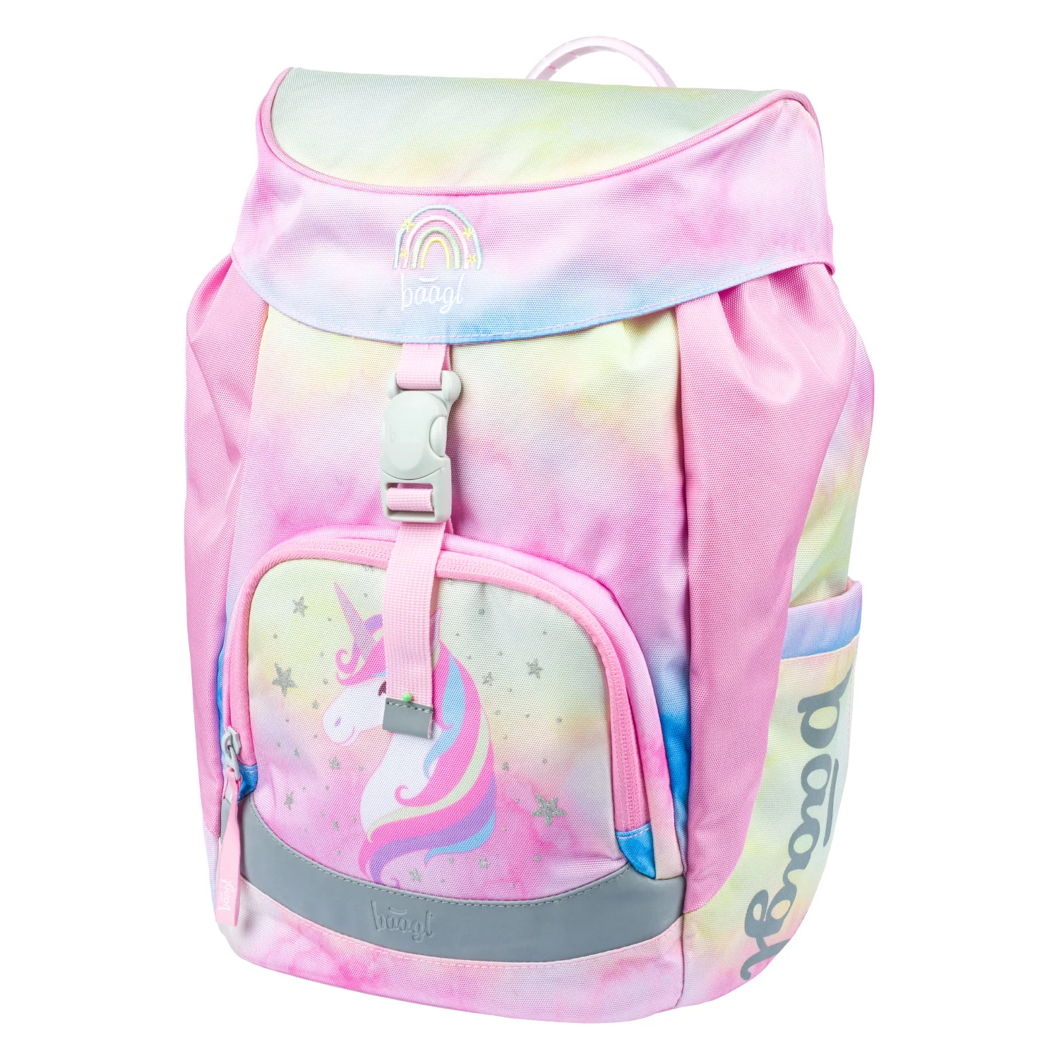 Baagl Školní batoh Airy Rainbow Unicorn