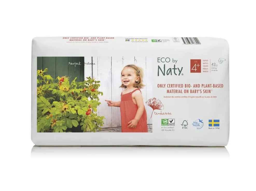 ECO by Naty Maxi+ 9-20 kg dětské plenky 42 ks