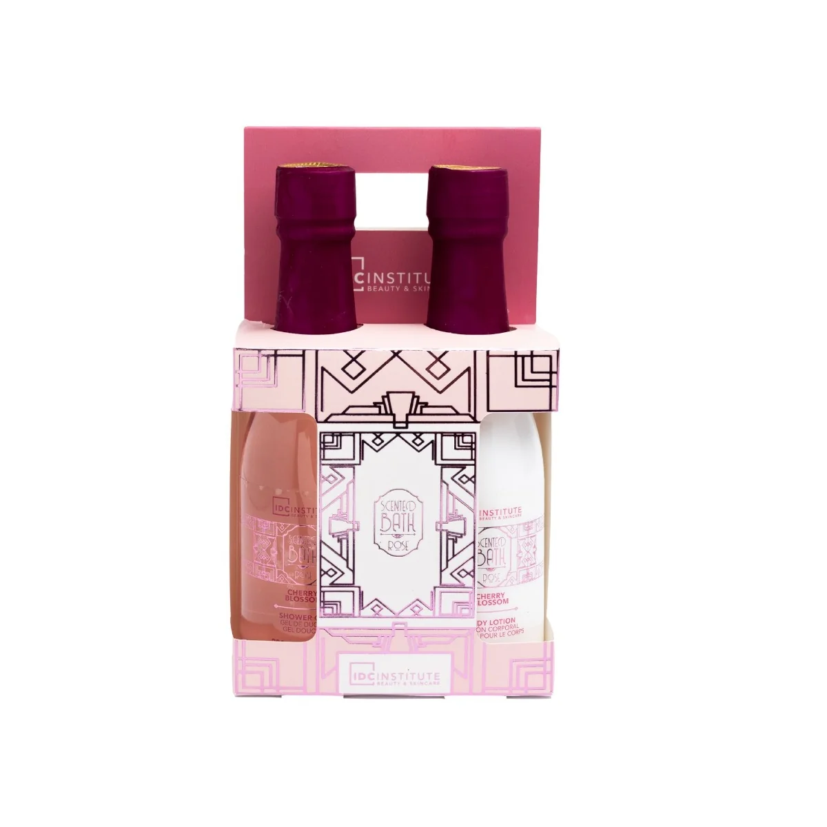 IDC Institute Scented Rose Champagne Koupelová sada 2x200 ml