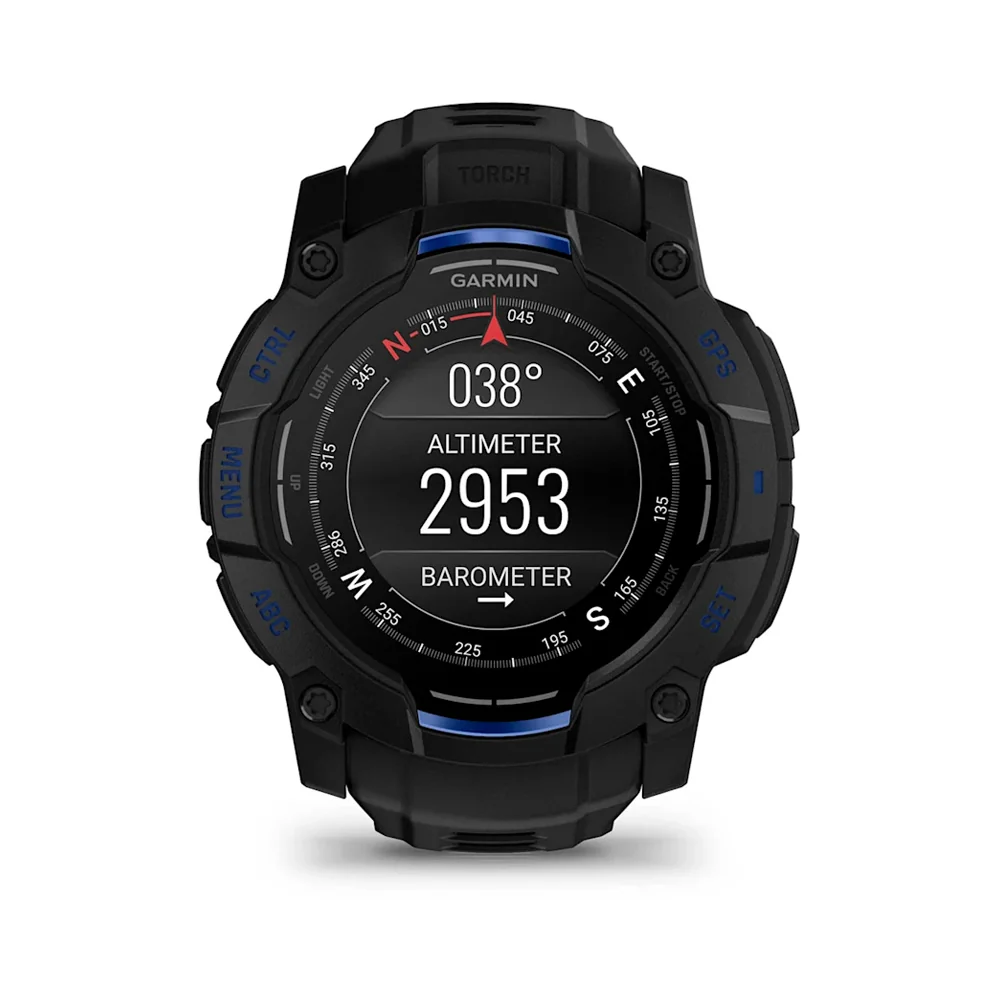 Garmin Instinct 3 AMOLED 50 mm chytré hodinky Black/Blue