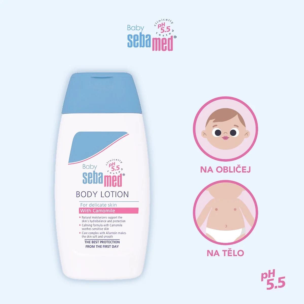 Sebamed Dětské tělové mléko 200 ml