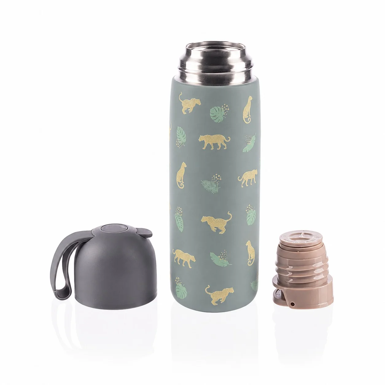 Zopa Termoska na tekutiny se silikonovým držákem 400 ml, Wild Gepard 11