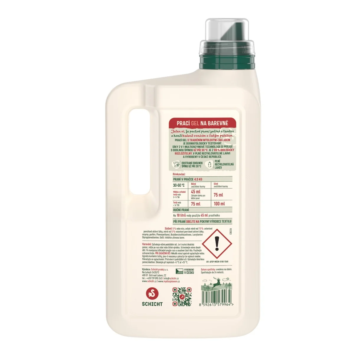 Jelen Prací gel na barevné prádlo 2,7 l