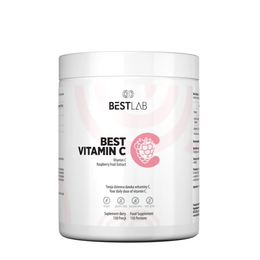 Best Lab Best Vitamin C s extraktem z malin 195 g
