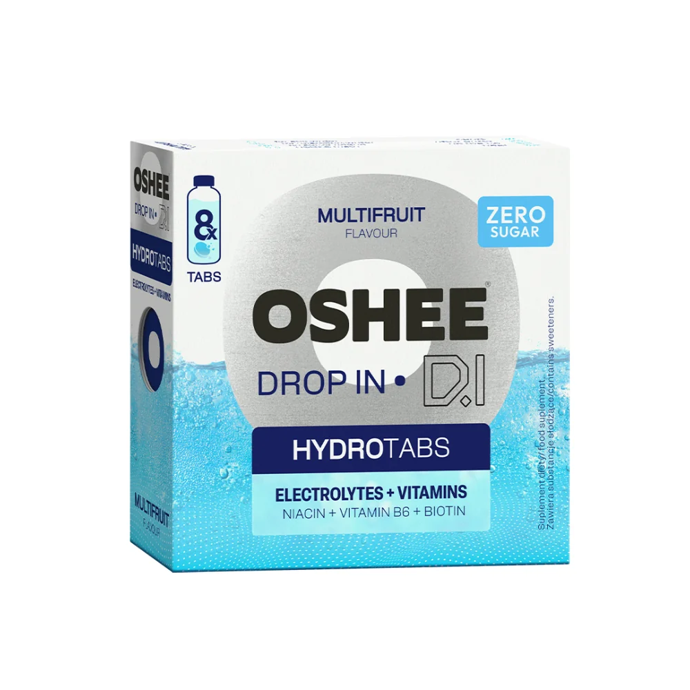 OSHEE DROP IN ZERO Elektrolyty 8 tablet Multifruit