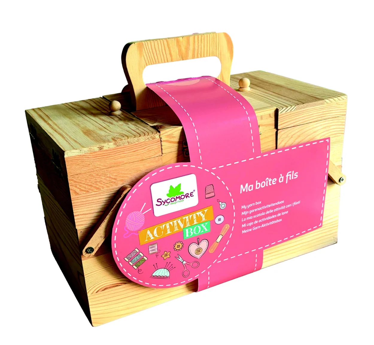 Sycomore Activity Box - pletení a šití