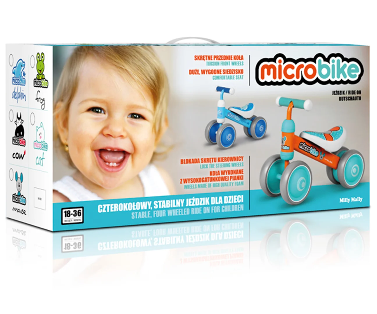 Milly Mally Dětské odrážedlo MICRO – první odrážedlo pro děti