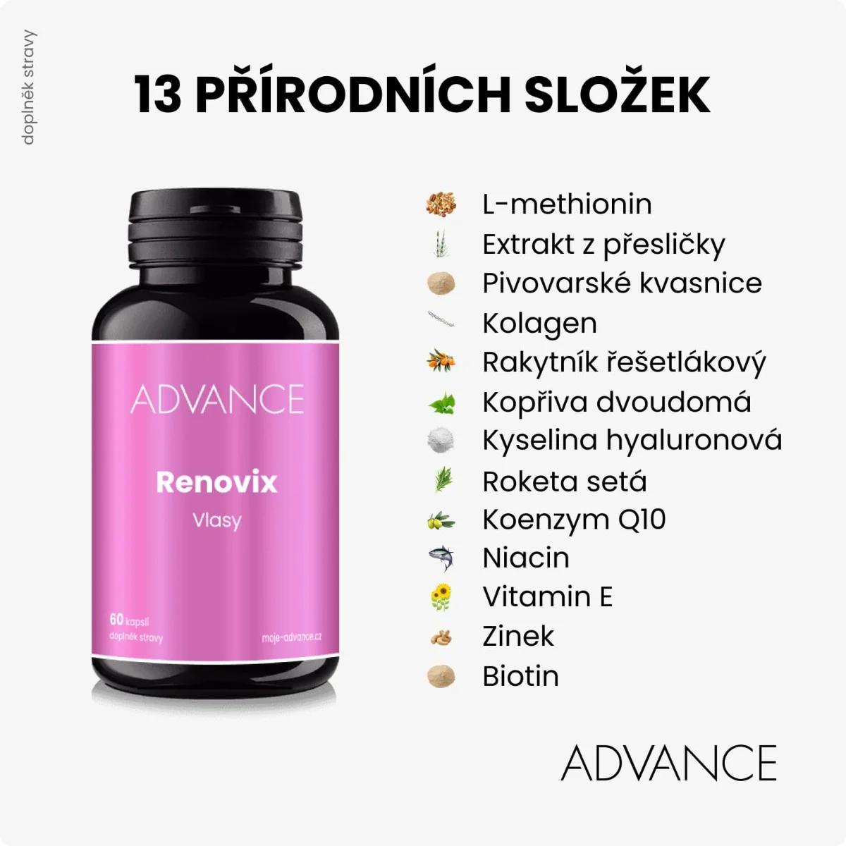 ADVANCE Renovix vlasy 60 kapslí