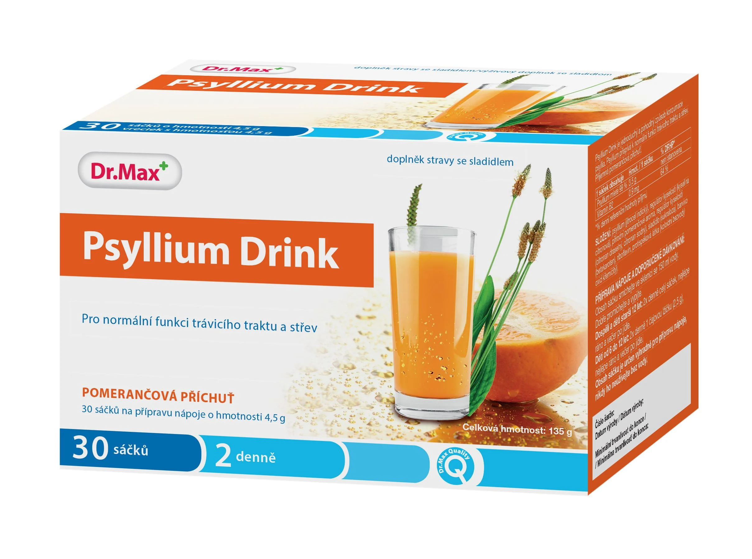 Dr. Max Psyllium Drink sáčky 30x4.5g