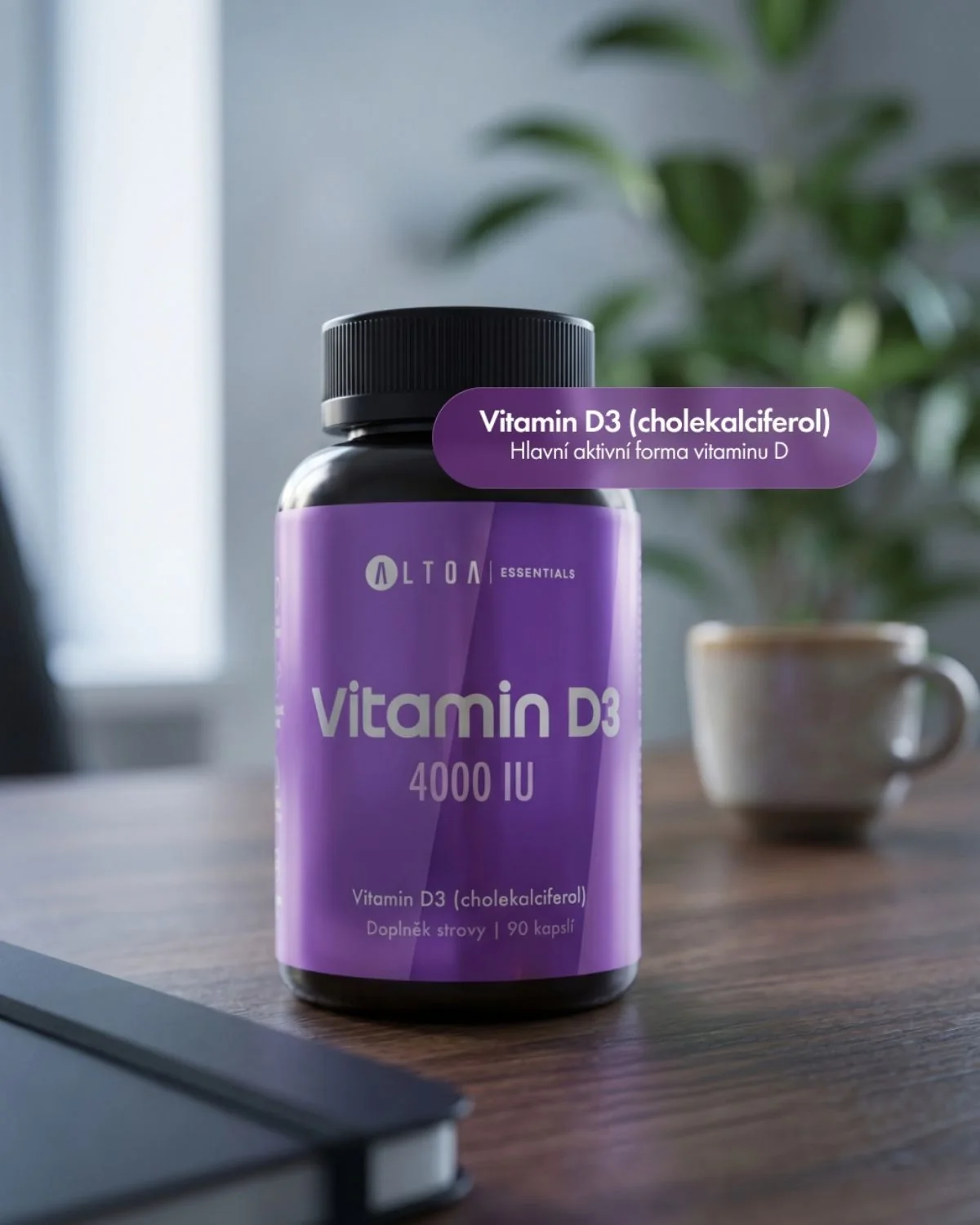 Altoa Essentials Vitamin D3 4000 IU 90 kapslí